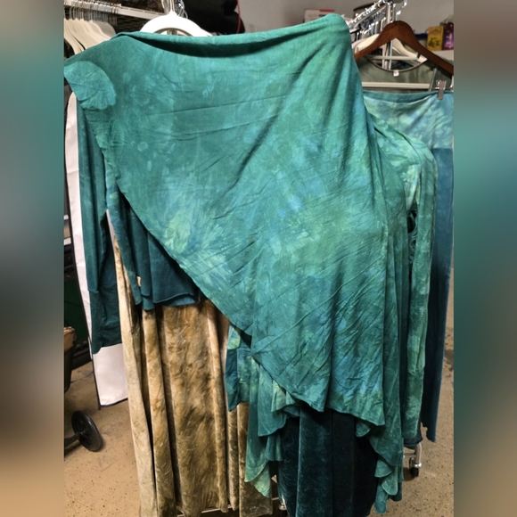 Sinew Moon Strange Shadows Cardigan Malachite Hemp Bamboo Stretch - Picture 7 of 7